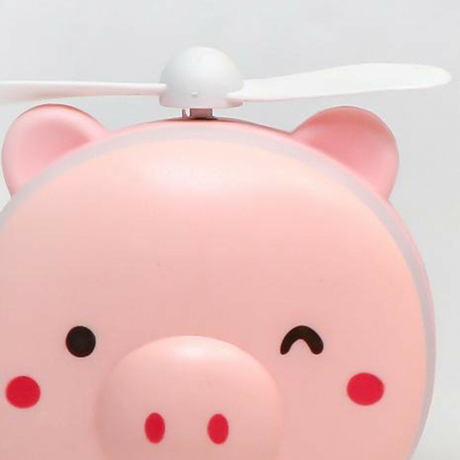 3in1 Pig Makeup Mirror Fan LED  Light Portable USB in