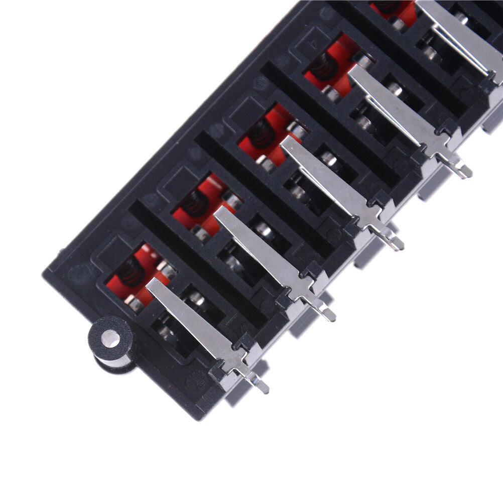 12 Way 2 Row Push Release Connector Plate Stereo Speaker Terminal Strip Bloc.DD