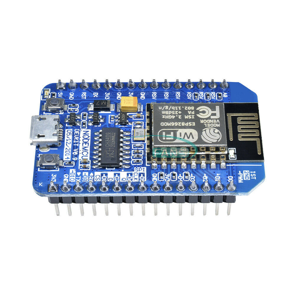 2PCS NodeMcu Lua ESP8266 CH340 WIFI Internet Development Board Newest Firmware