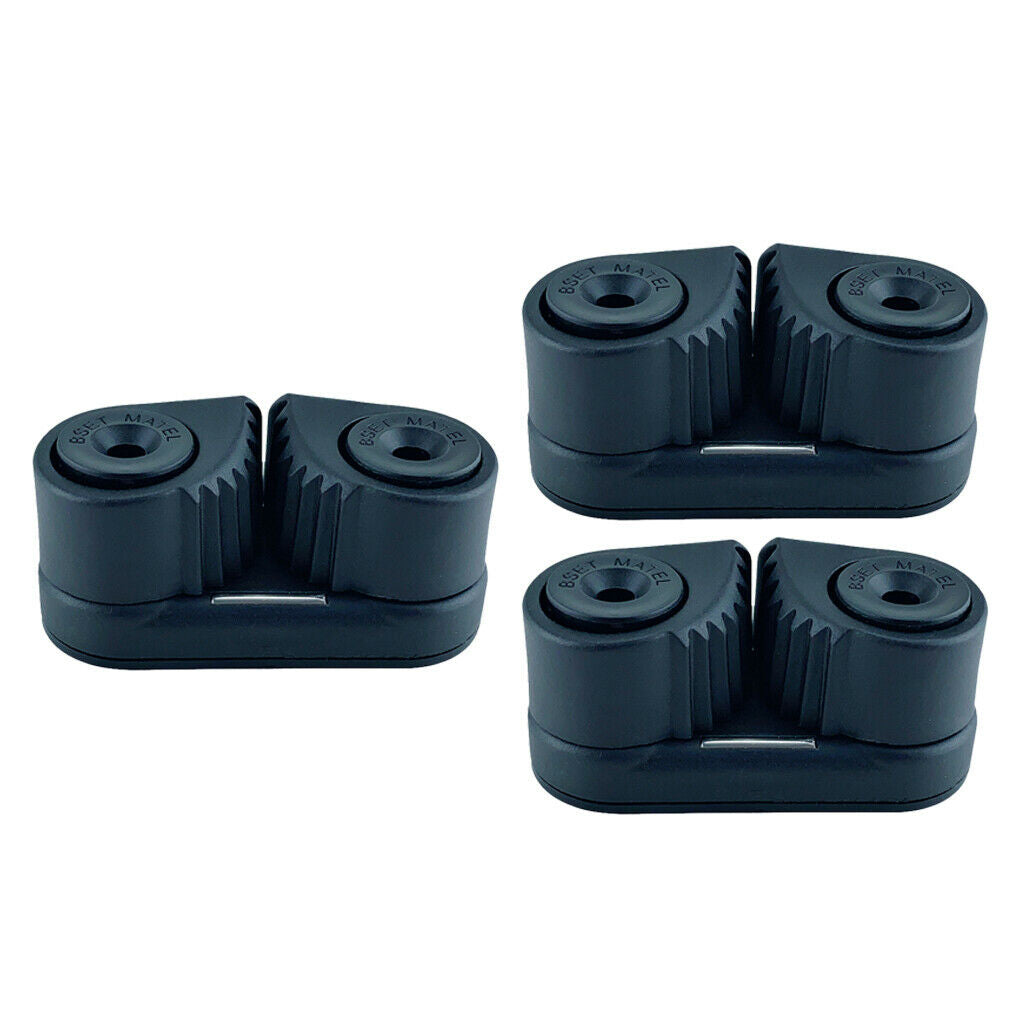 3x Cam Cleat Wre Fairlead for Sailing Hardware Fit for 3-12mm Diameter Rope