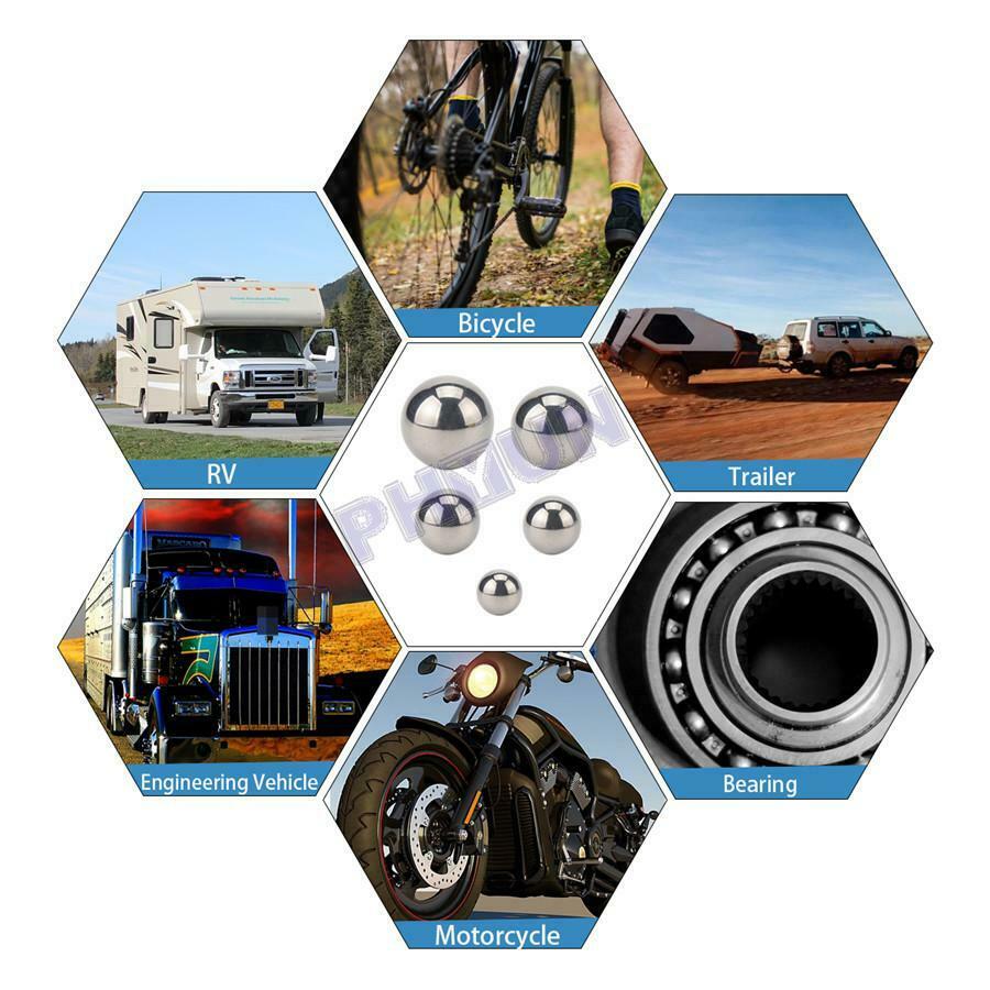 16x Motorcycle Scooter Bearing Balls Precision Bearing Steel Accessories 8 Sizes