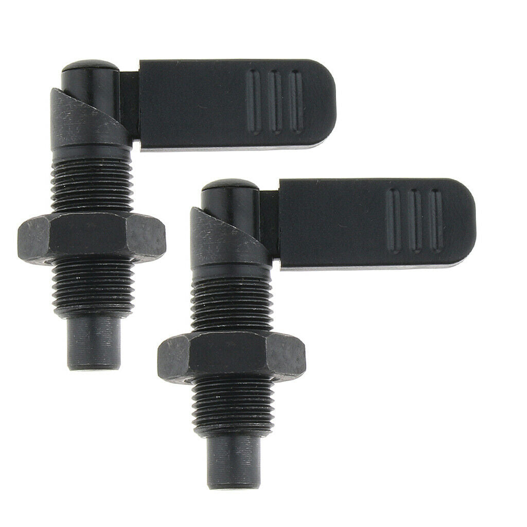 2pcs M12  Indexing Pin Knob Plunger Handle Spring Locating Pin