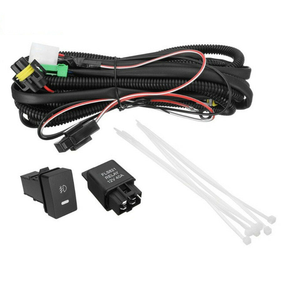 H11 Wiring Harness Sockets Wire LED Indicators Switch fog light wire harness 1x