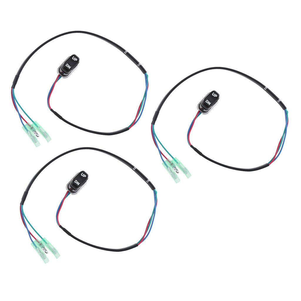 3 Pieces 703-82563-02-00 TRIM TILT SWITCH Fit for Yamaha Outboard Remote