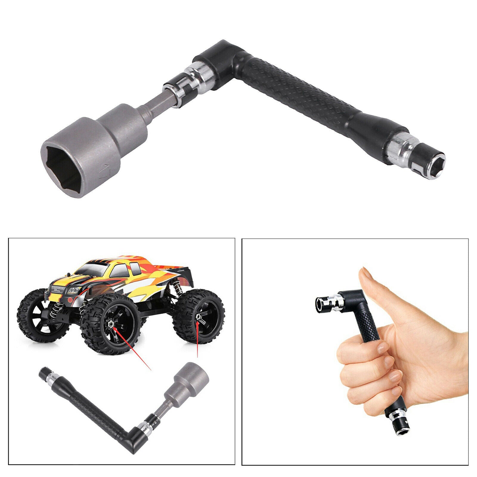 17mm Wheel Hex Nut Wrench For RC Car 1/8 Monster Truck Tires Accessories