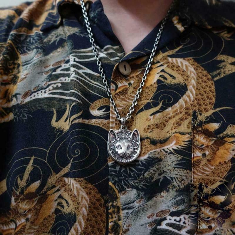 Men Women Punk Cat Gothic Cool Pendant Unisex Fashion Jewelry Gift Ornament