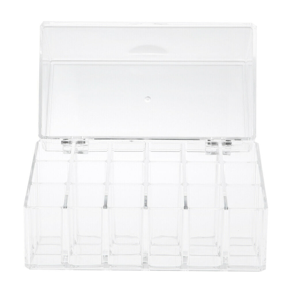 Dustproof Lipstick Holder Display Stand Makeup Organizer Case Acrylic Shelf