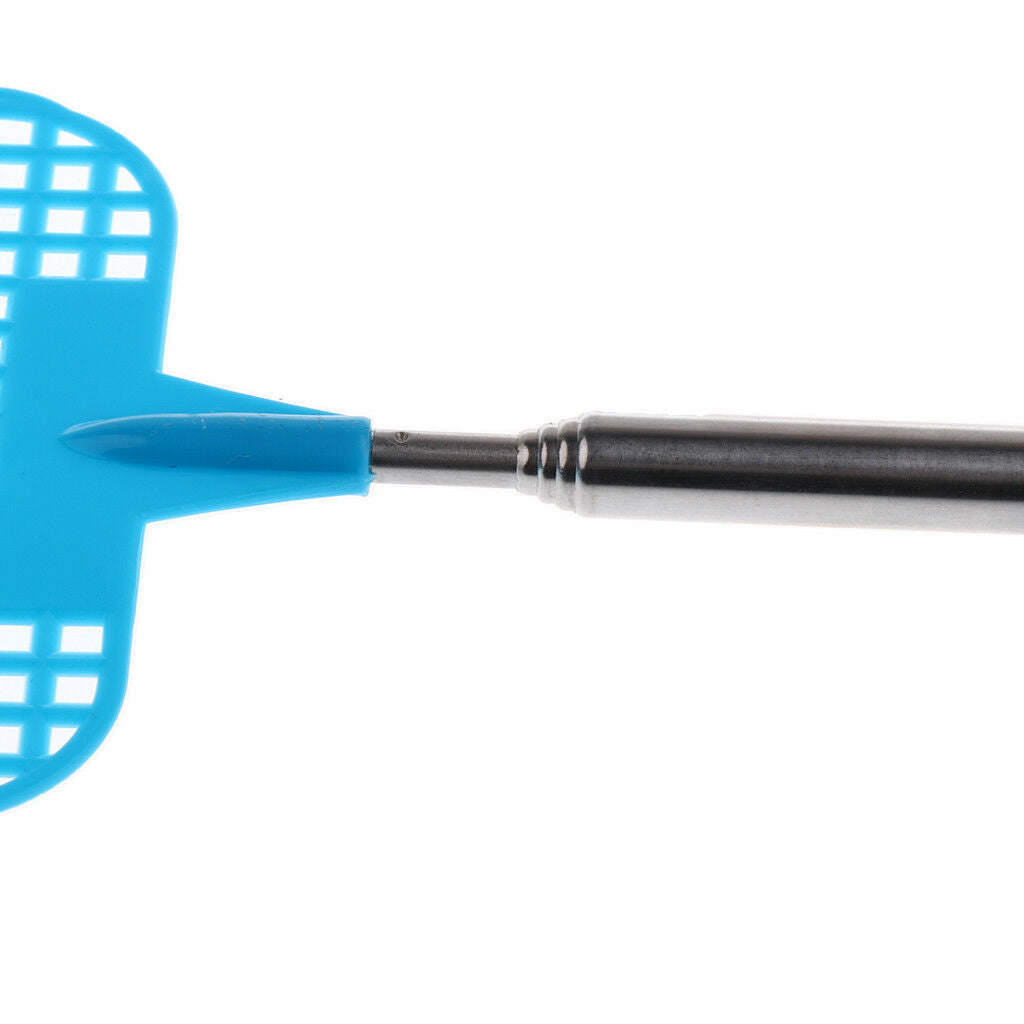 2pcs Fly Swatter Retractable Kill Mosquitoes Flies Telescopic Tool Plastic