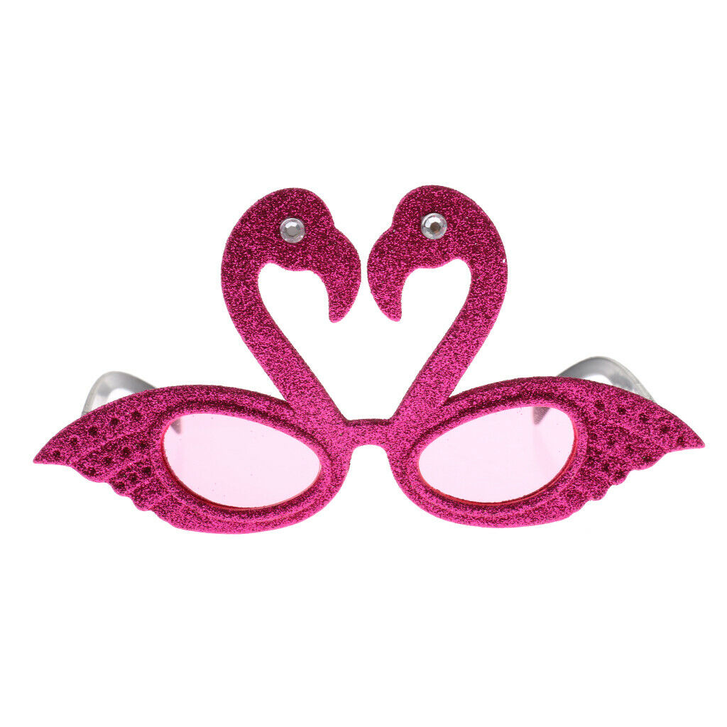Adults Kids Hawaiian Tropical Flamingo Sunglasses Party Glasses Costume