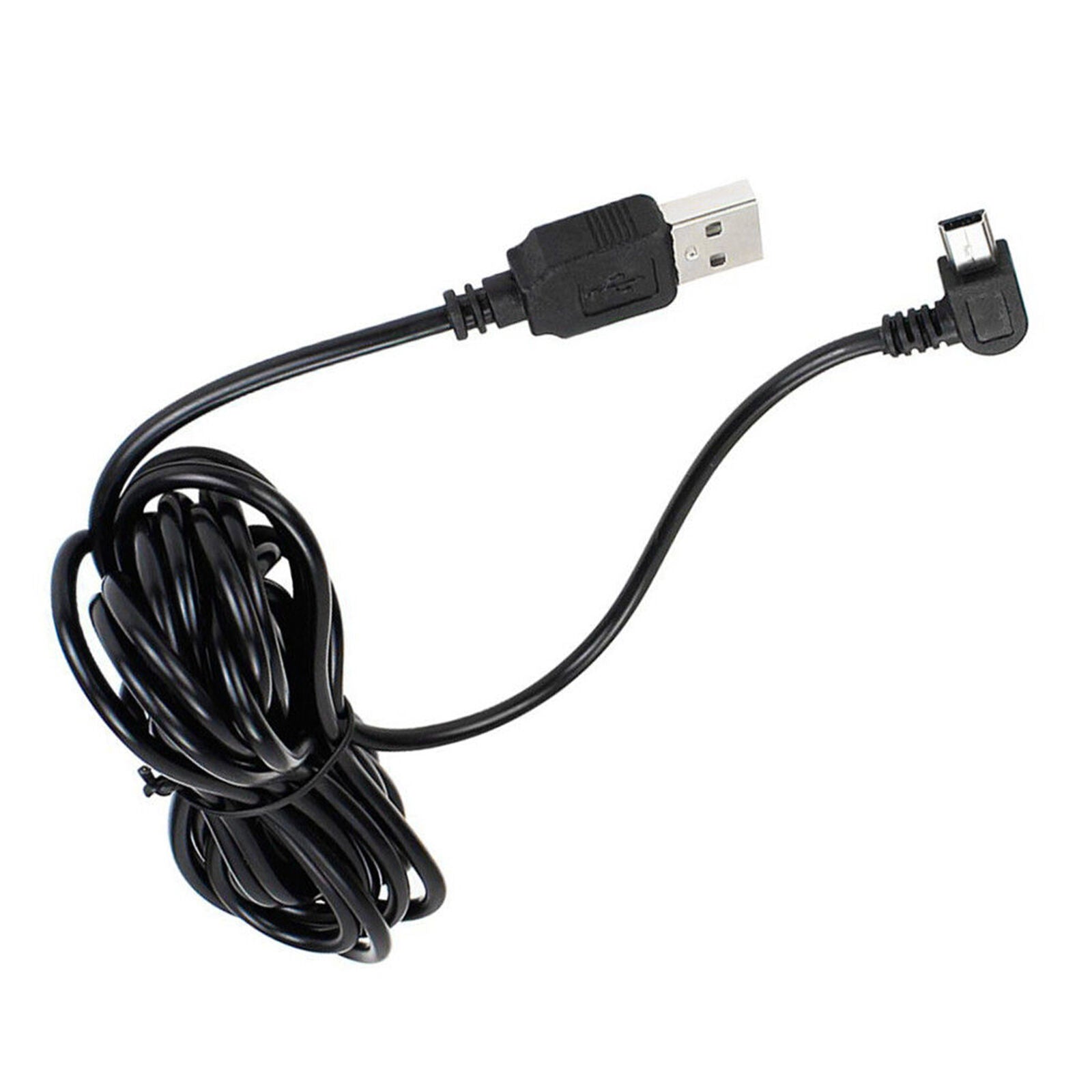 1PC 3.5m USB 2.0A male to USB Mini 5pin Left Angled Male Plug data Cable Cord US