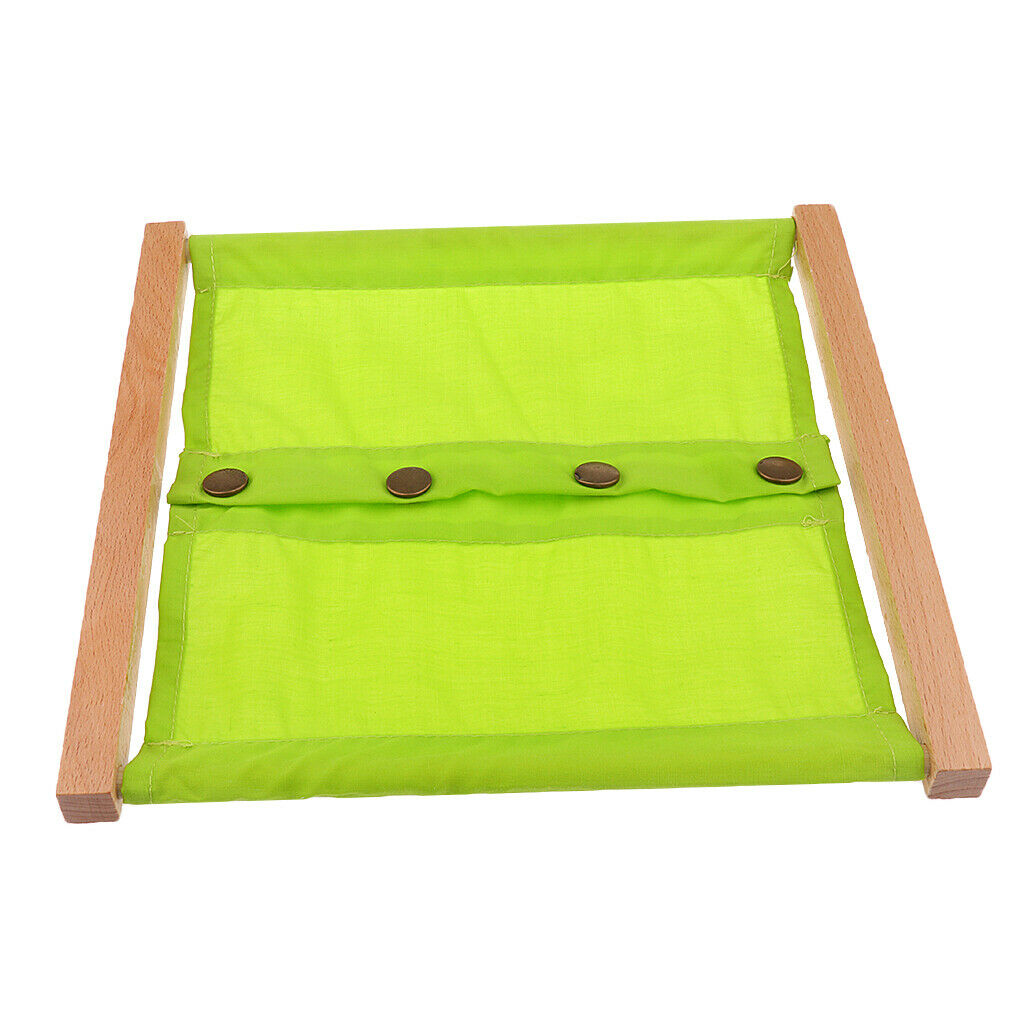 2 Pieces Montessori Early Development Materials Small Buttons Dressing Frame