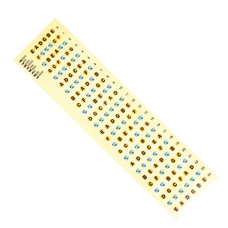1PC Guitar Fretboard Notes Map Labels Stickers Fingerboard for 6 String A.l8