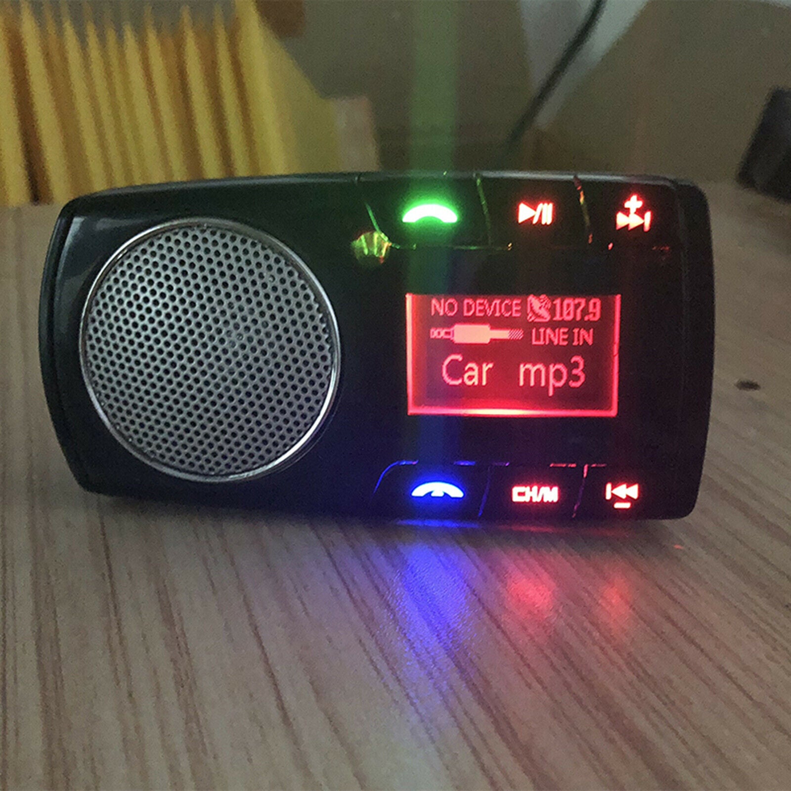 Remote Control FM Transmitter Car Adapter Car MP3 Player USB Port w/Mic