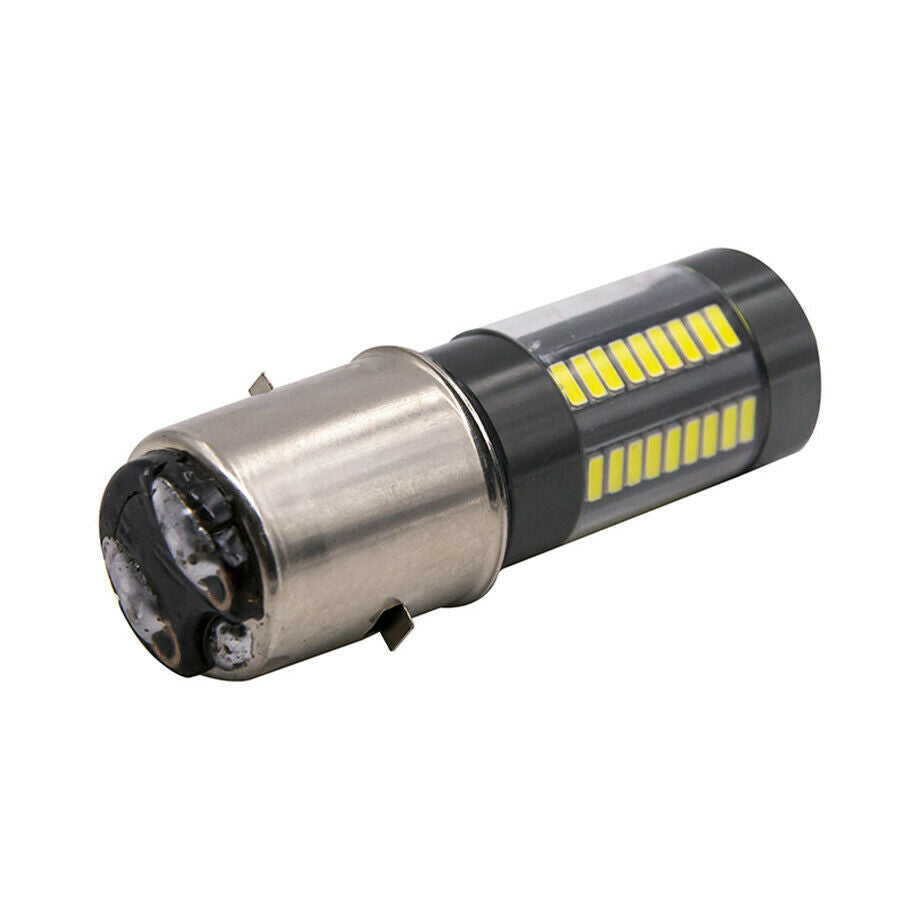 BA20D LED Headlight DRL Fog Lamp 100W 6-Side White 6000K 66LED 12-24V Hi/Lo Beam