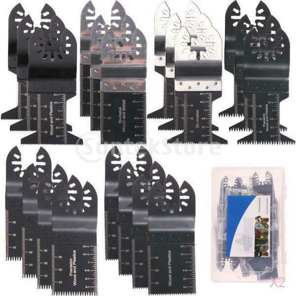 Set of 20 Wood Oscillating Quick Release Saw Blades Multi-tool Cutting
