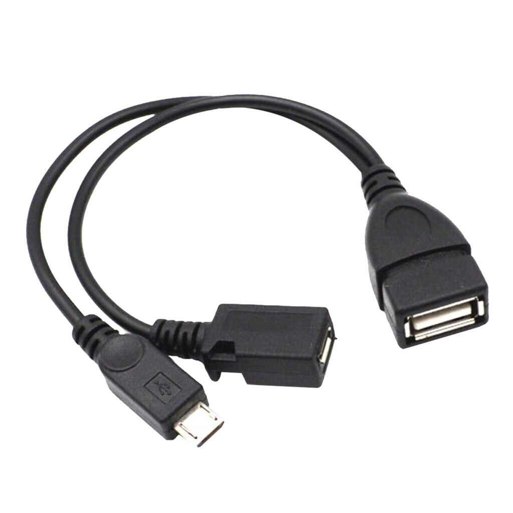 Micro USB Splitter Cable OTG Power   Cord USB 2.0 A Female to Micro USB