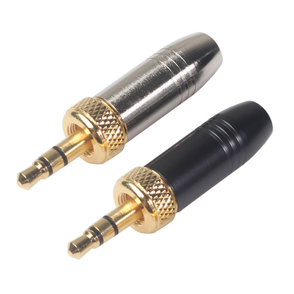 3.5mm Stereo Welded Male Plug for Collar-clip wireless microphone