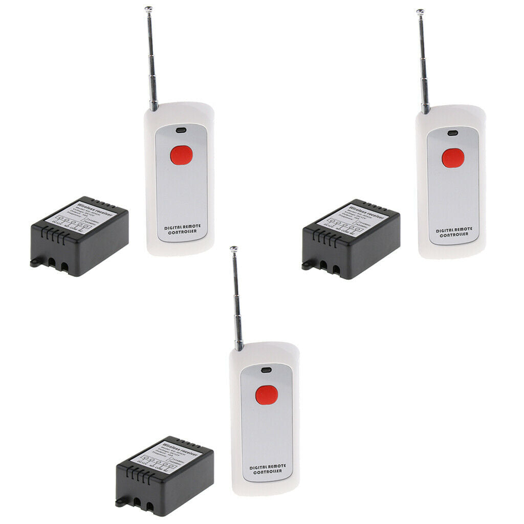 3 set 12V 1000m Wireless Remote Control Switch Remote Controller for Lights