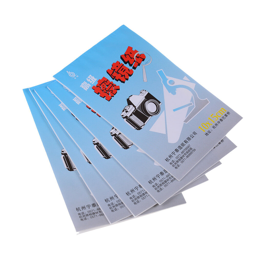 50 Sheets Soft Camera Lens Optics Tissue Cleaning Clean Paper Wipes Booklet   SJ