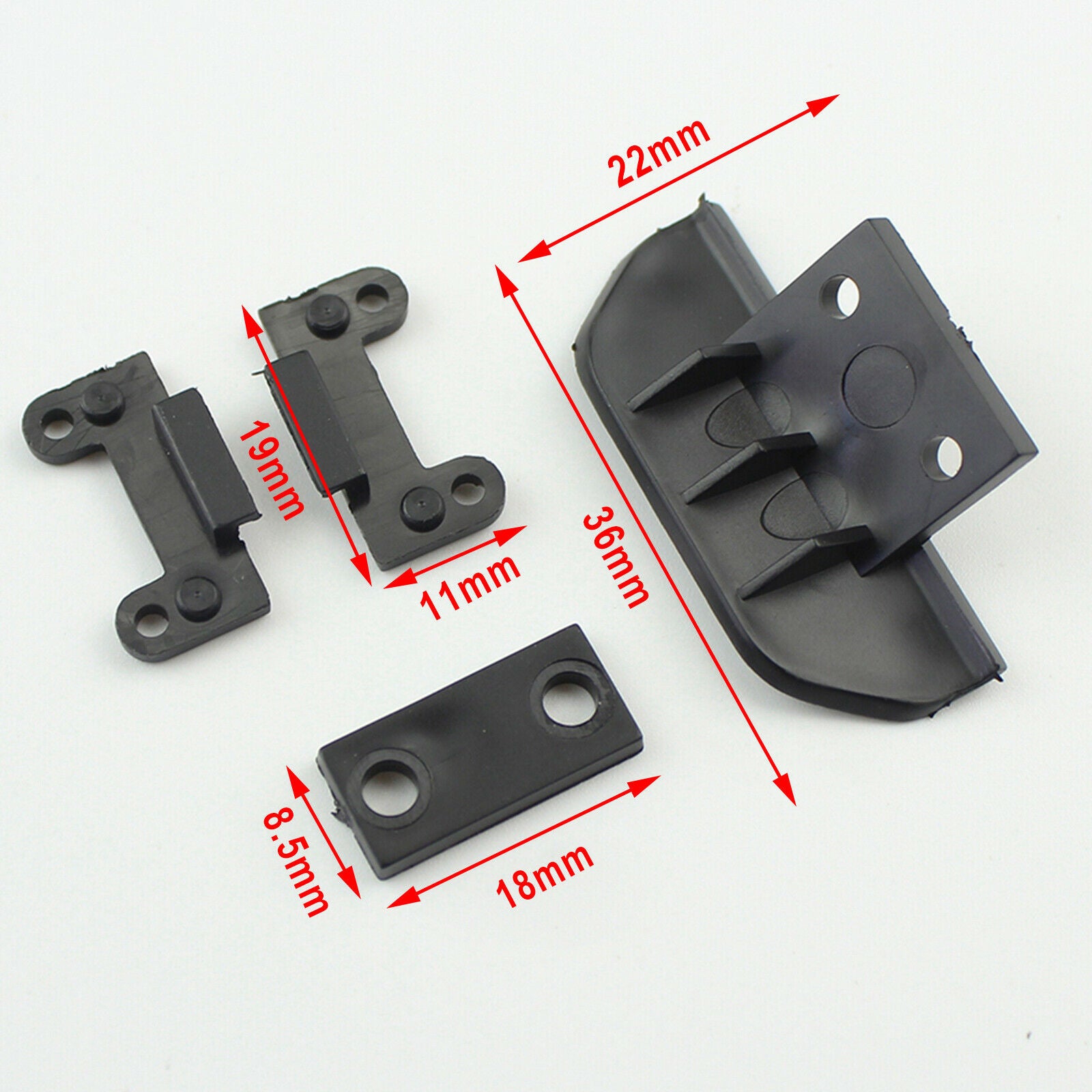 Plastic Anti Collision Bumper Tail Wing Parts for WLtoys 144001 RC Car Accs