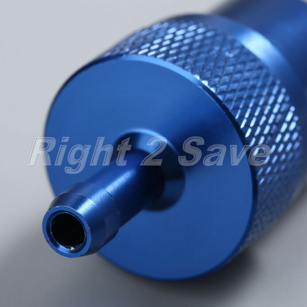 Motorcycle Universal CNC Aluminum Alloy Inline 1/4" 6mm Filter Cleaner Chrome