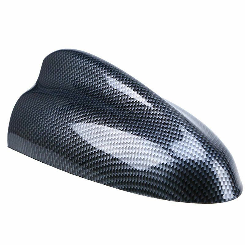 Universal Car Auto Roof Shark Fin Antenna Cover Signal Aerial Trim Carbon Fiber