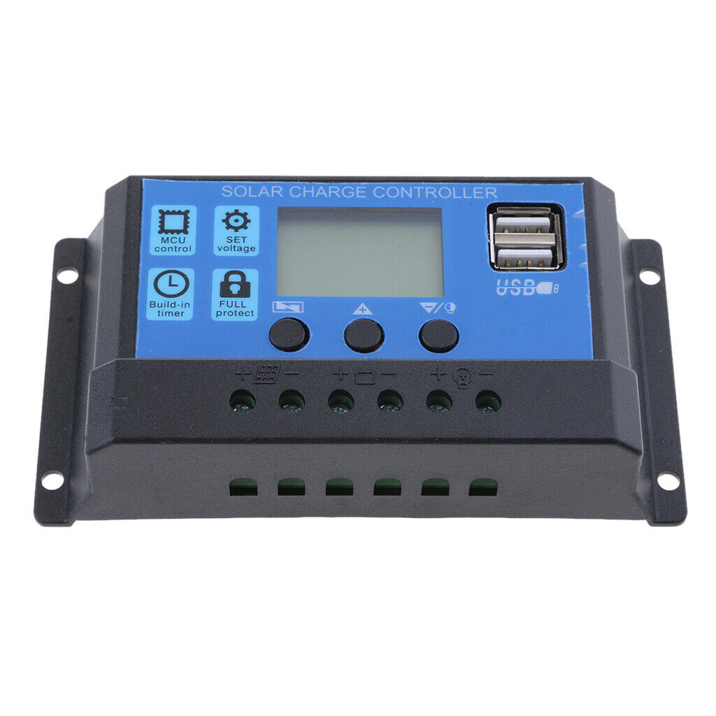 10A PWM Solar Battery Panel Charger Controller Regulator with LCD