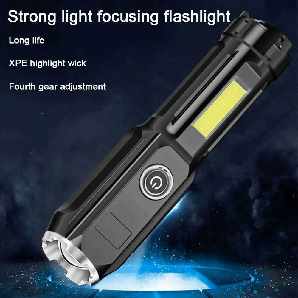 Portable Strong Light Flashlight Outdoor&Home Ultra-clear Zoom LED Torch Lamp