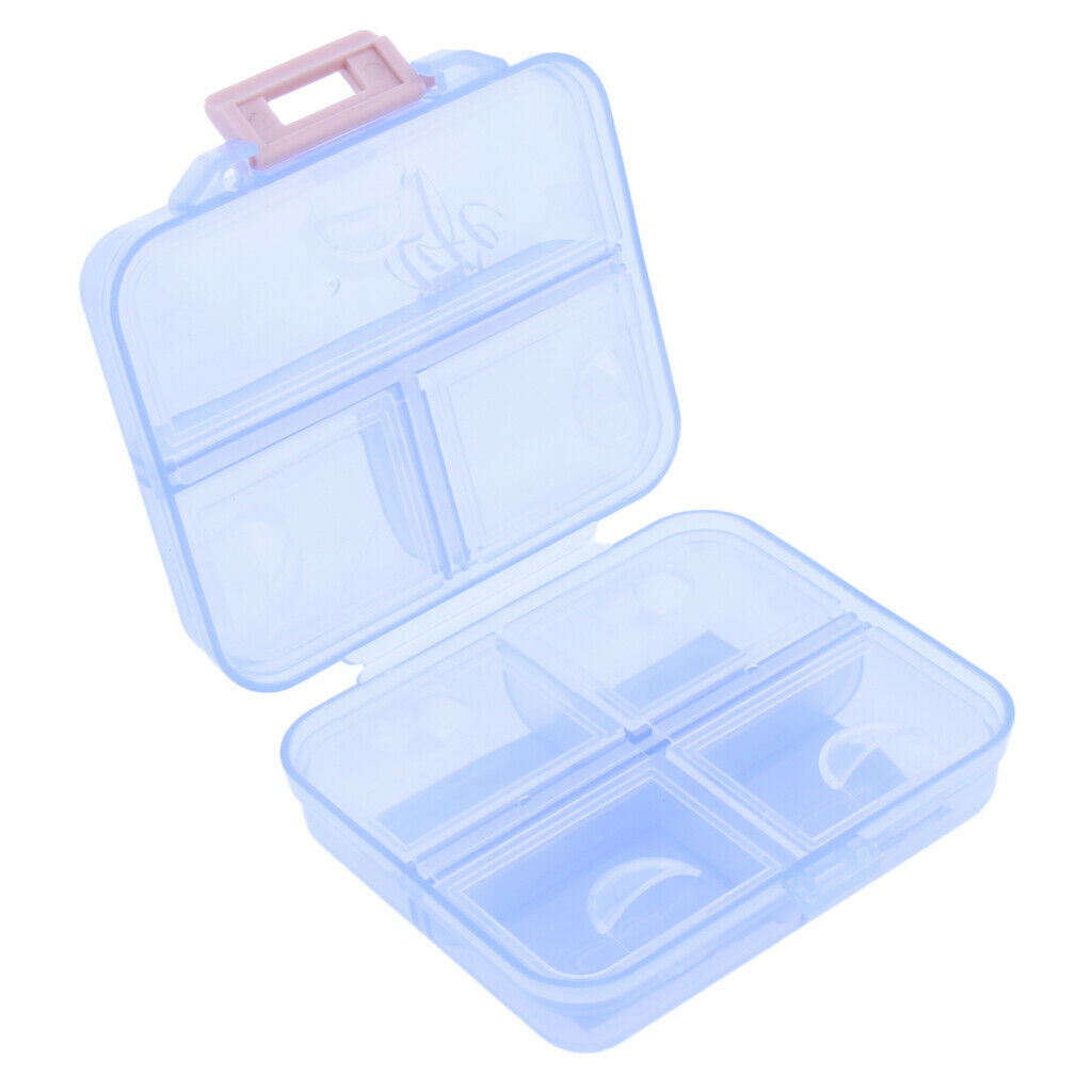 2Pcs Travel Pill Box Medicine Organizer Container Jewellery Case Storage Holder,