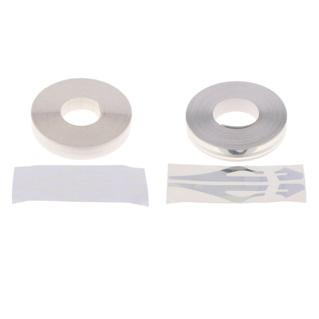 2Pcs 12mm Pinstripe Decals Vinyl Tape Pinstriping Stickers for Cars Vehilces
