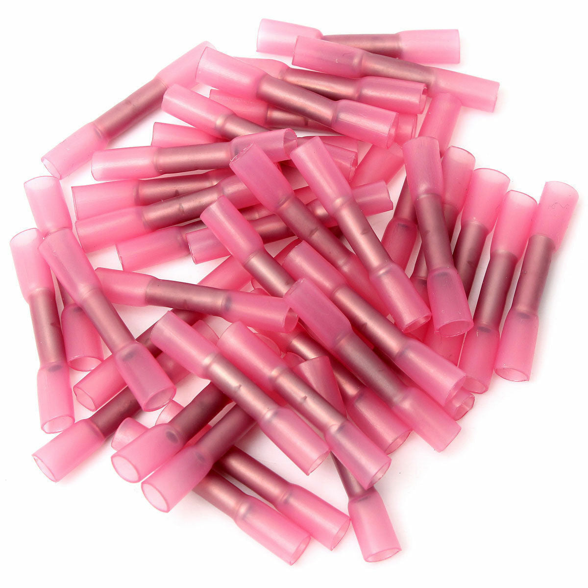 50Pcs red Waterproof Solder Sleeve Heat Shrink Wire Splice Connectors 0.5-1.5mm.