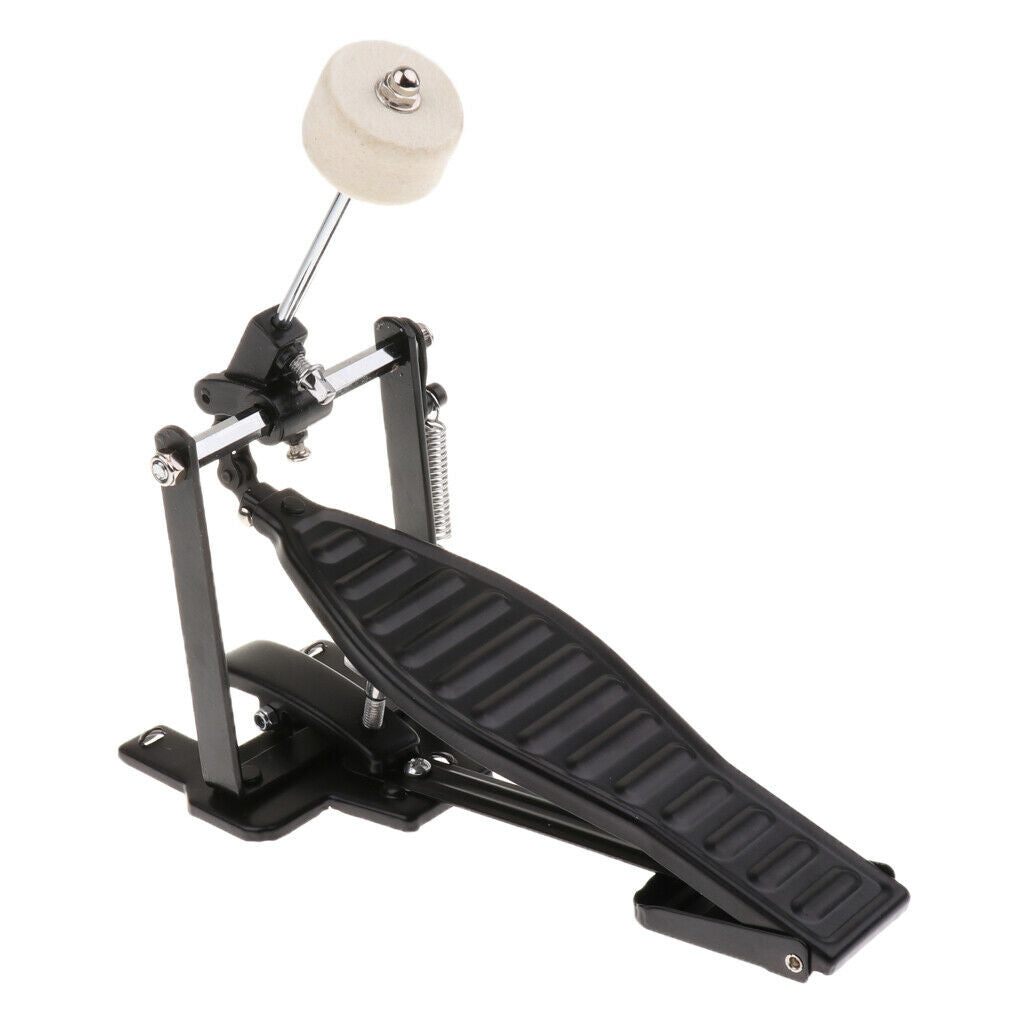 New Single Bass Drum Pedal Chain Drive Percussion Children Gift Black Black
