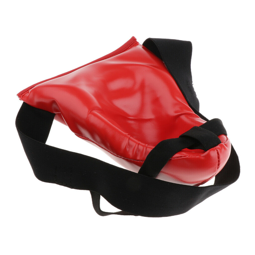 Muay Thai Groin and Abdominal Boxing Protector Protective Gear S Red
