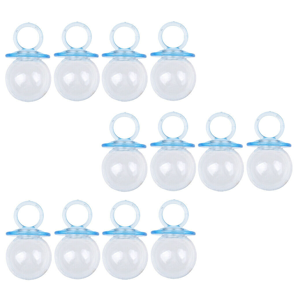 12x Pacifier Candy Box Bottle With 10 Yards Of Satin Ribbon Baby Shower