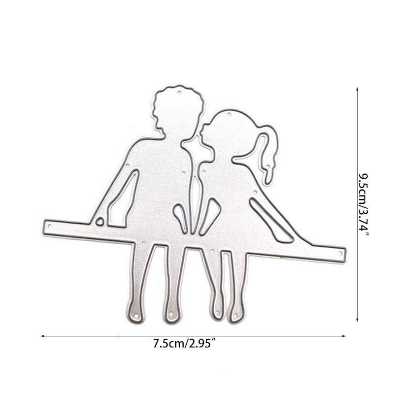 Couples Metal Cutting Dies Stencil DIY Scrapbook Album Paper Card Template