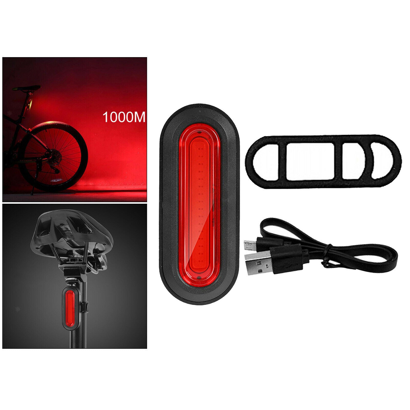 Road Bike Rear Light Rechargeable MTB Bicycle Waterproof Night Taillight
