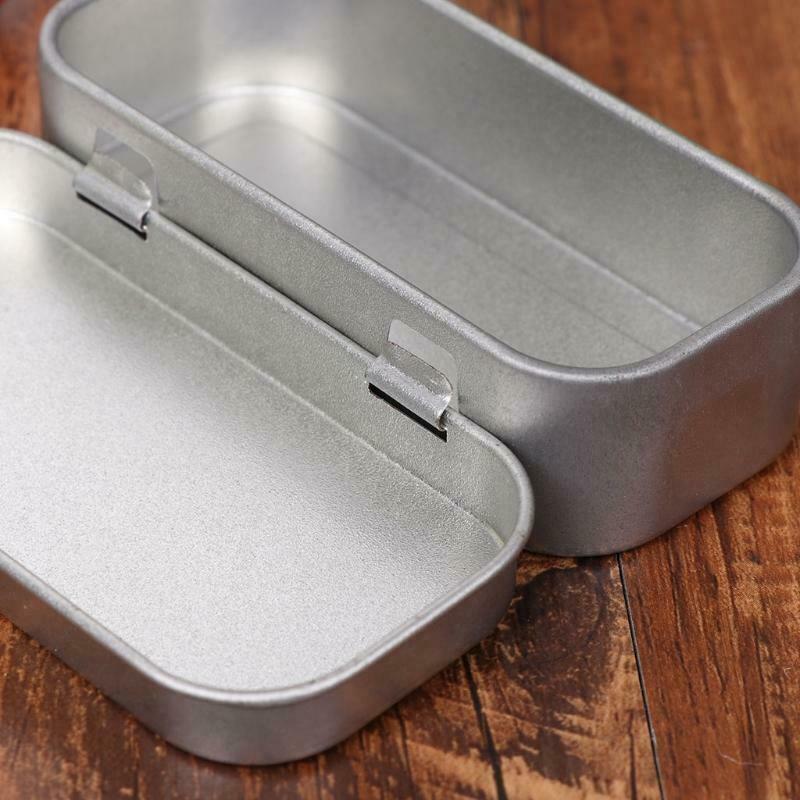 Portable Metal Lip Small Storage Box Case Organizer For Money Coin Candy Keys