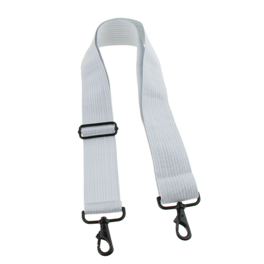 Polyester Marching Snare Drum Shoulder Strap for Drummer, White