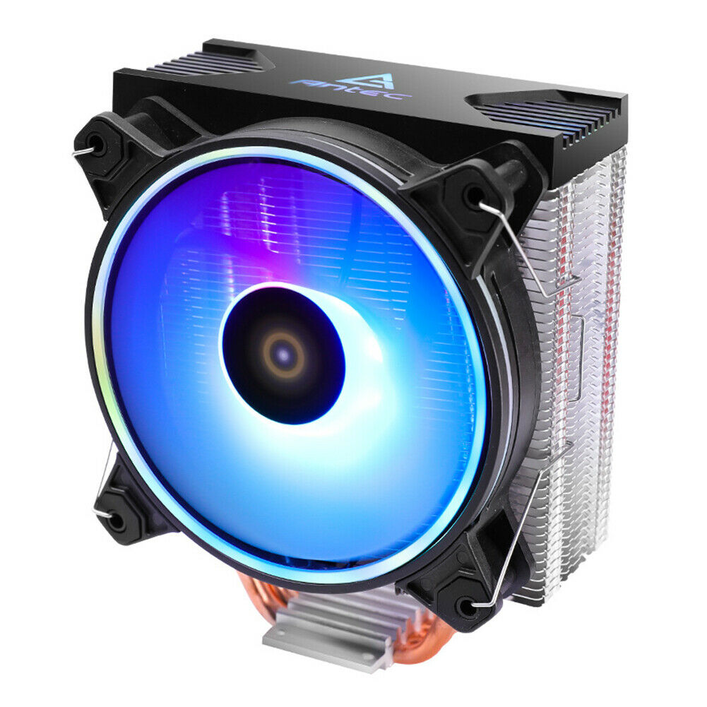 Antec A400 CPU Cooler 4 Heatpipes 120mm Fan Single-Tower RGB CPU Air Cooler @