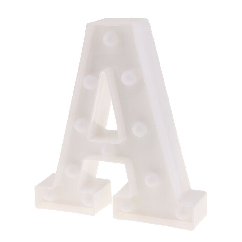 2Pcs LED Alphabet Light Romantic Marquee Letter Light Light Up Hanging Home