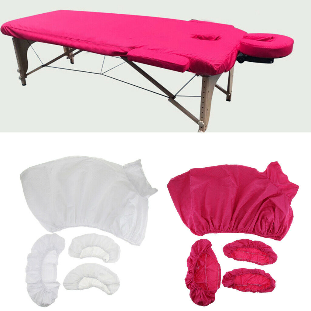 8PCS Acupuncture Massage Table Bed Fitted Pad Face Cradle Hand Pillow Covers