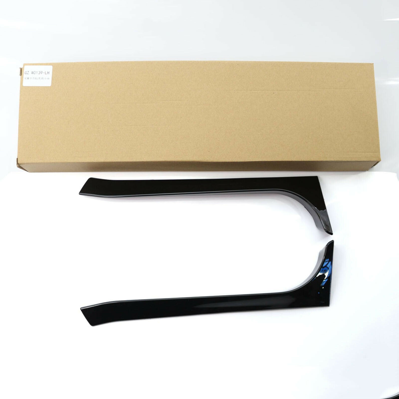 2Pcs Rear Roof Window Side Spoiler Wing Plastic Car-Styling Trim Cover for VW