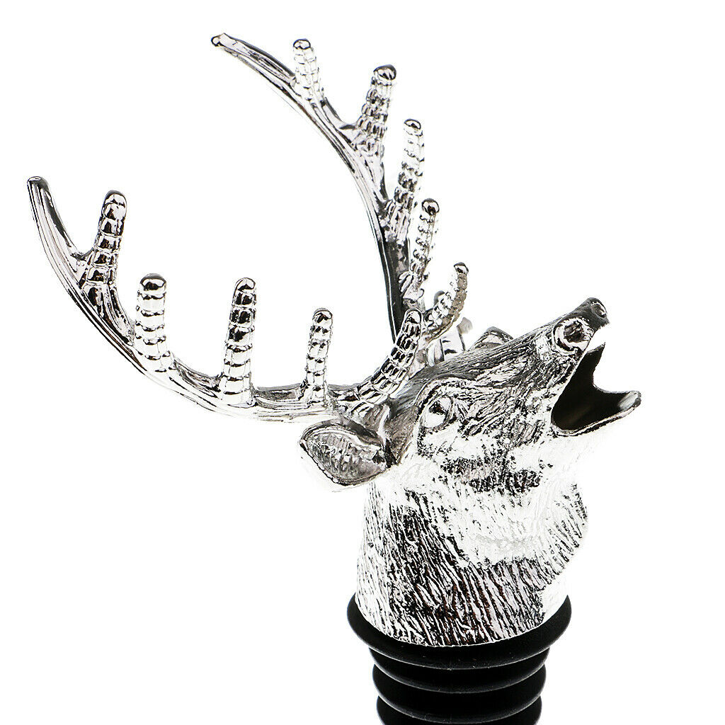 1 Piecec Metal Small Deer Deer Head Shape Red Wine Pourer Bar