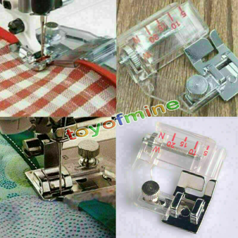 Adjustable Bias Tape Presser Binding Foot For Brother Janome Sewing Machine