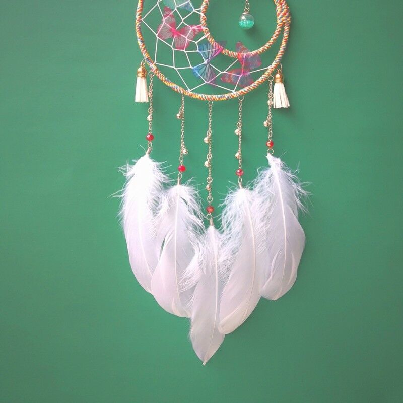 Handmade Dream Catcher Car Home Hanging Butterfly Bead Tassels Ornament Gift