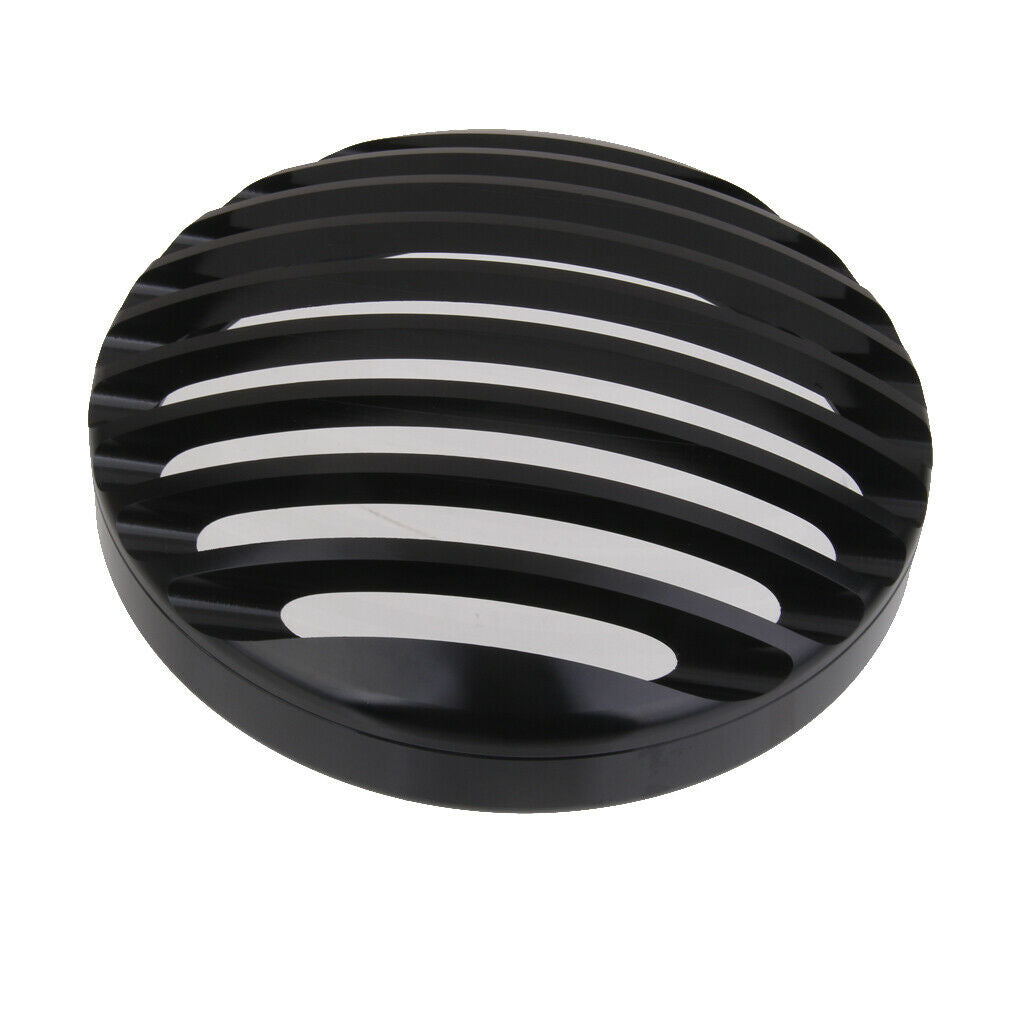 Aluminum Universal Motorcycle 5 '' Headlight Grill Frame Protection Black