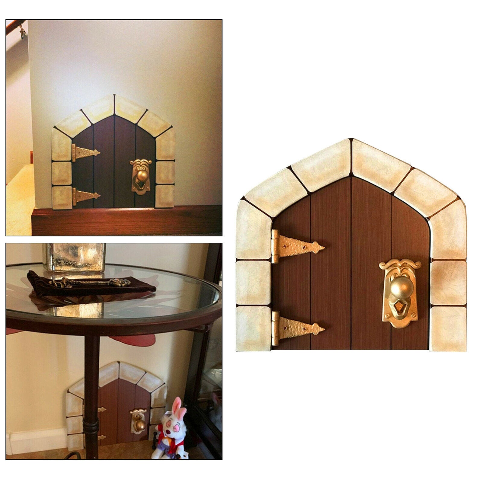 Fairy Door Art Garden Mystical Statues Wall Indoor Fairy Garden Porch Decor