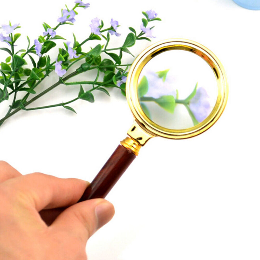 New 80mm Handheld 10X Magnifier Magnifying Glass Loupe Reading Jewelry、 G.l8