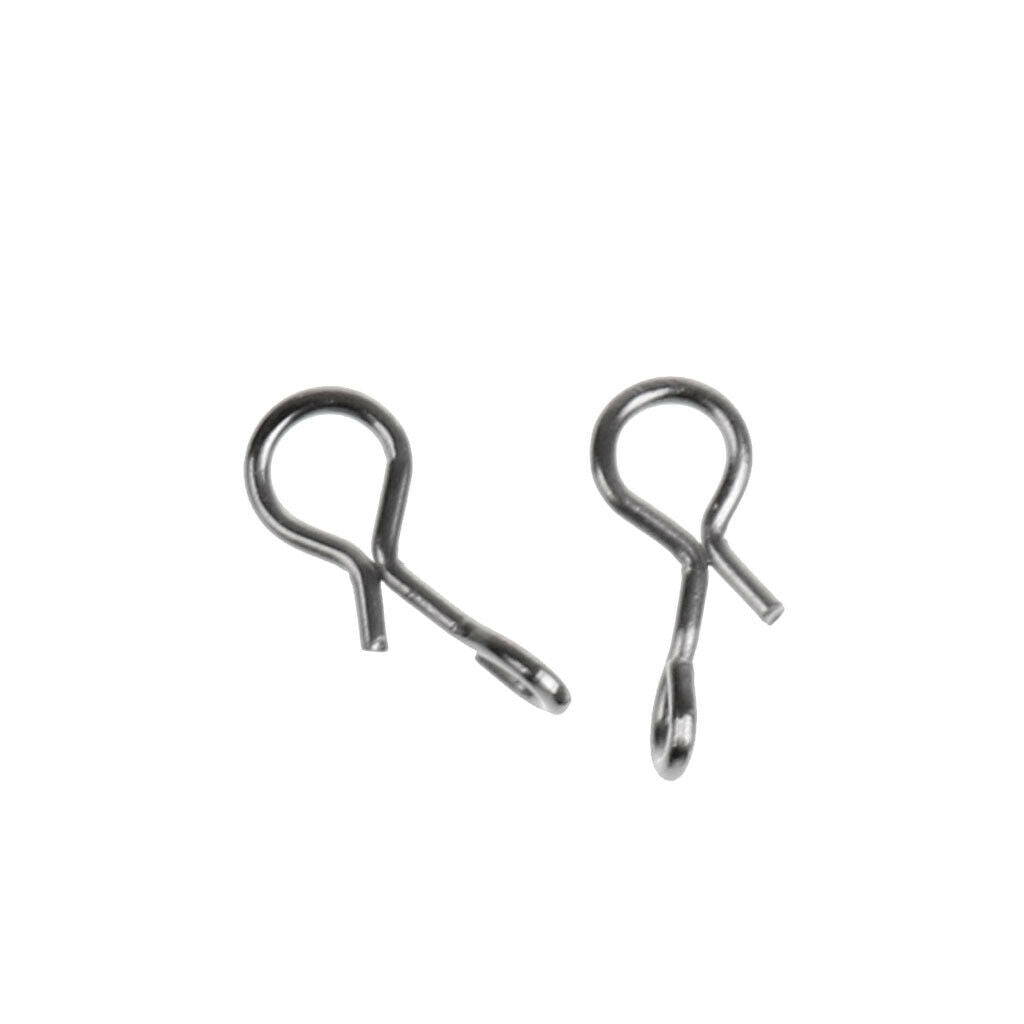 50Pcs Fly Fishing Snap Hook Lures Quick Change Snap Terminal Tackle 6mm