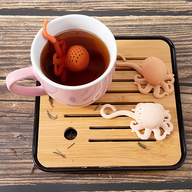 3Pcs Octopus Silicone Tea Maker, Creative Octopus Tea Bag, Silicone Animal TN5F3